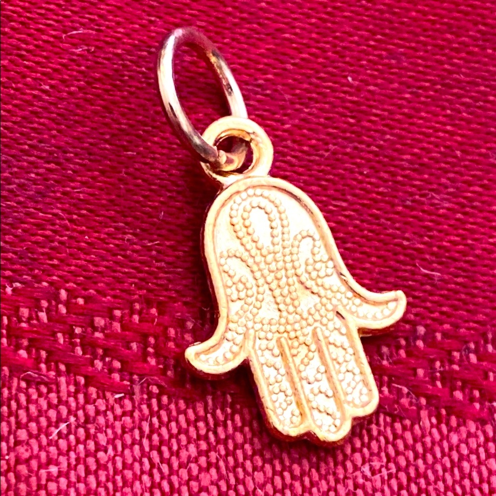 5/$10❤️❤️❤️NEW Rose Gold Tone Alloy Hamsa Charm Pendant